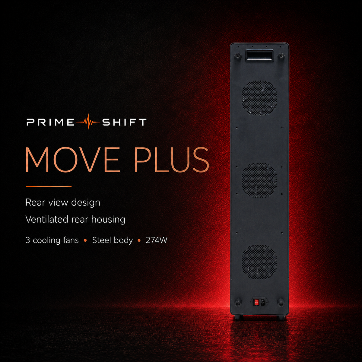 Rear view of Prime Shift Move Plus ALPRO1000 panel