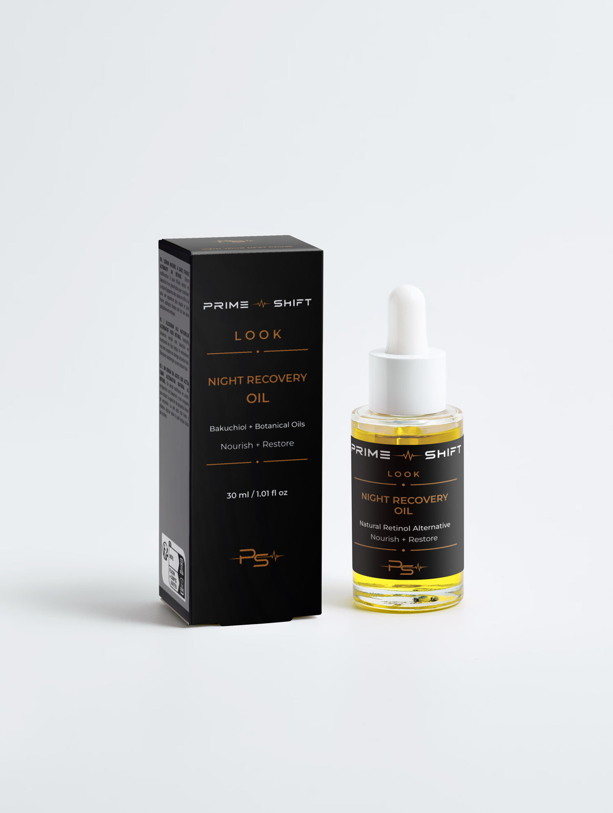 Prime Shift Look Night Facial Oil – Bakuchiol + Botanical Oils product image 1