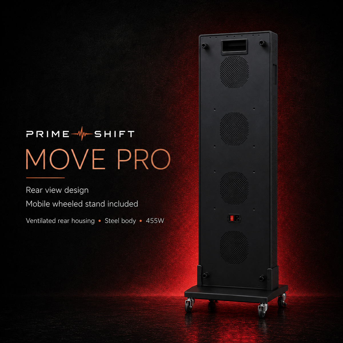 Rear view of Prime Shift Move Pro panel