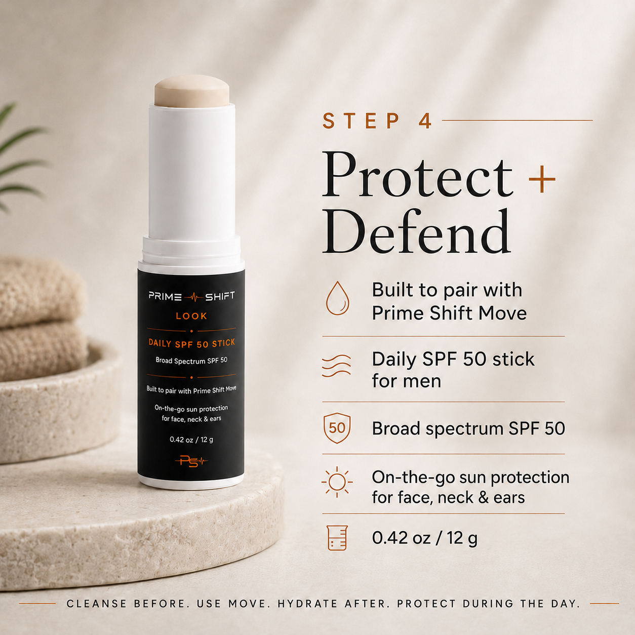 Prime Shift Look Daily SPF 50 Stick
