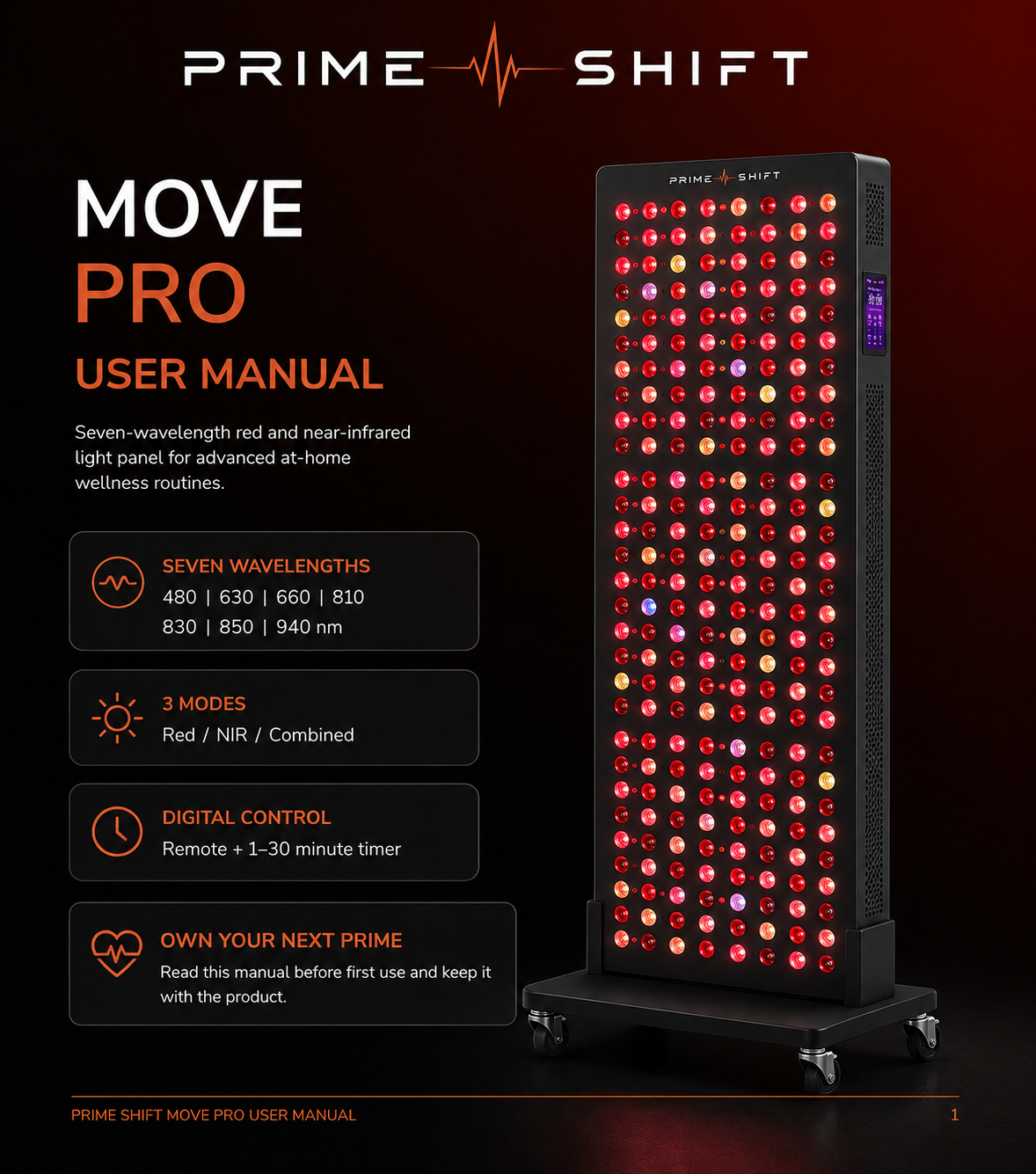 Prime Shift Move Pro user manual